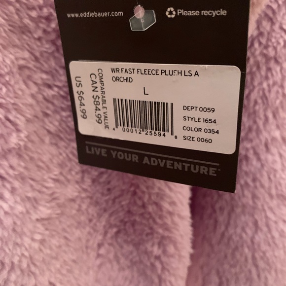 Eddie Bauer Sherpa Fleece Jacket. - Picture 3 of 6